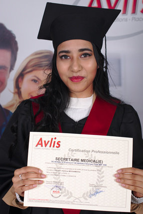 Apprenante secrétaire médicale diplômée